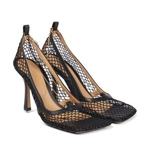 Authentic Bottega Veneta Mesh & Leather Pumps